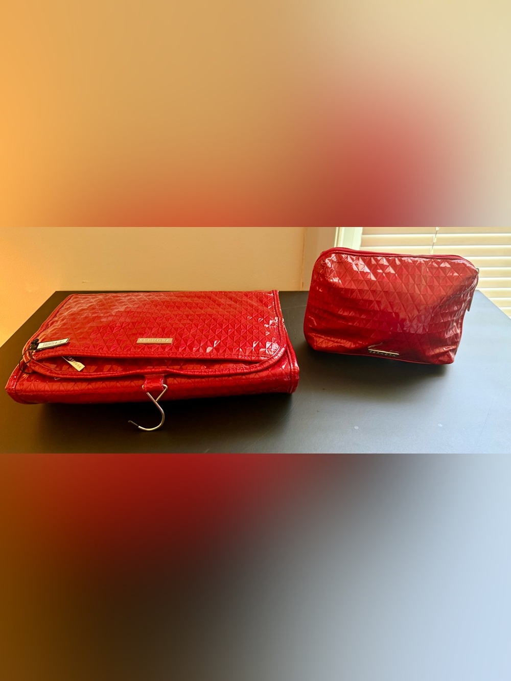 Vibrant Red NWT Sephora Cosmetic Travel Set